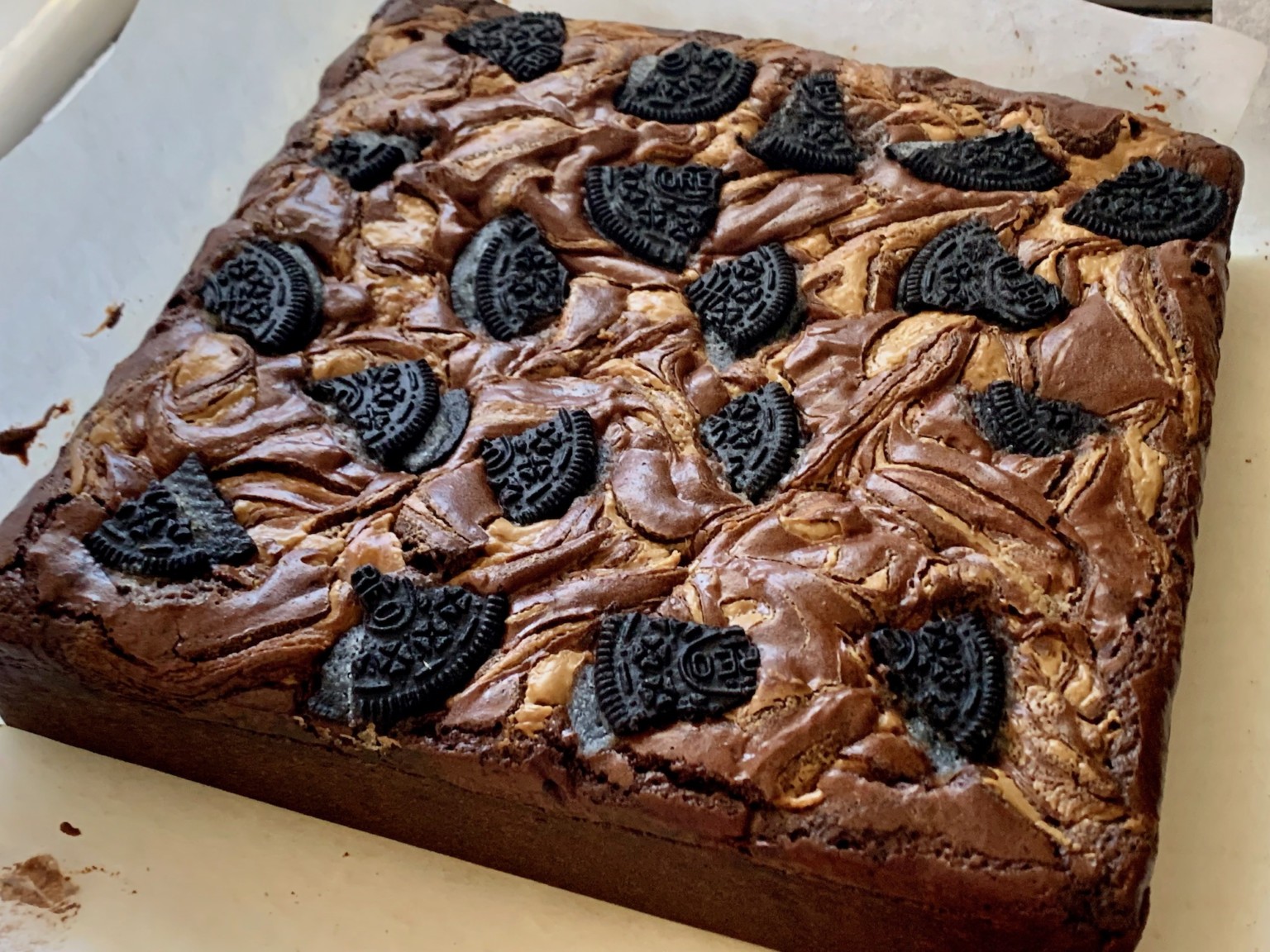 ピーナッツバターオレオブラウニーのレシピ